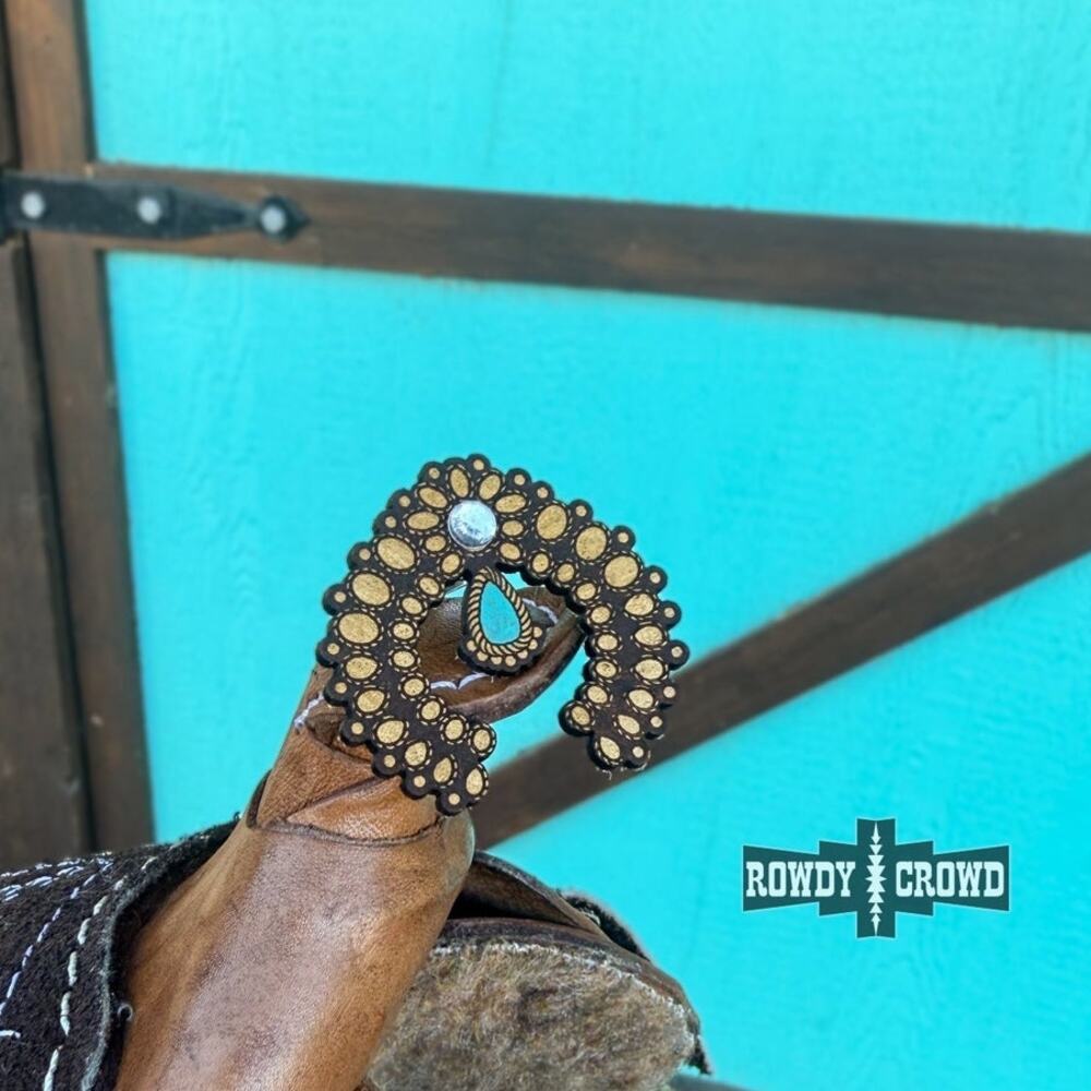 Western Cowgirl Kingsville Scarf Slide Ring Tee Clip